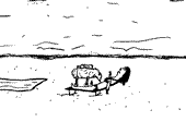Engine Dog sees an armless woman in distress.